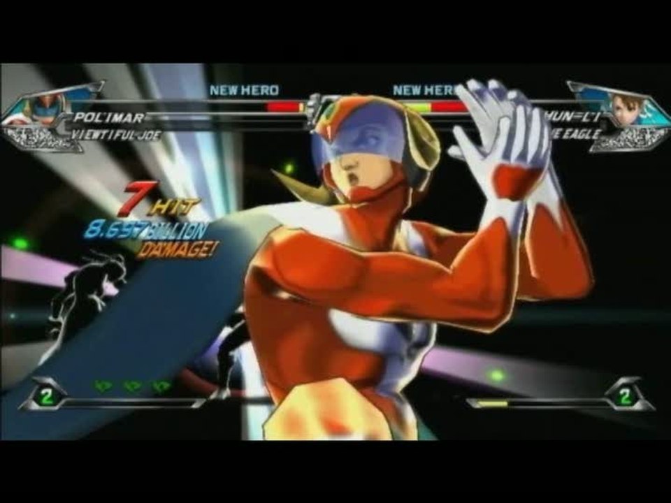 Tatsunoko vs. Capcom : Ultimate All-Stars : GC 2009 : Polimar et Viewtiful Joe vs Ken et Chun Li