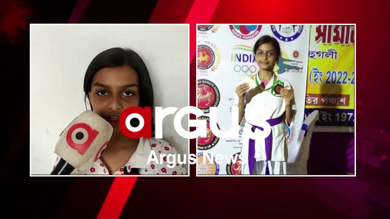 Odia girl Prashamita Sahu Wins Gold Medal in Hooghly District Karate Championships 2022