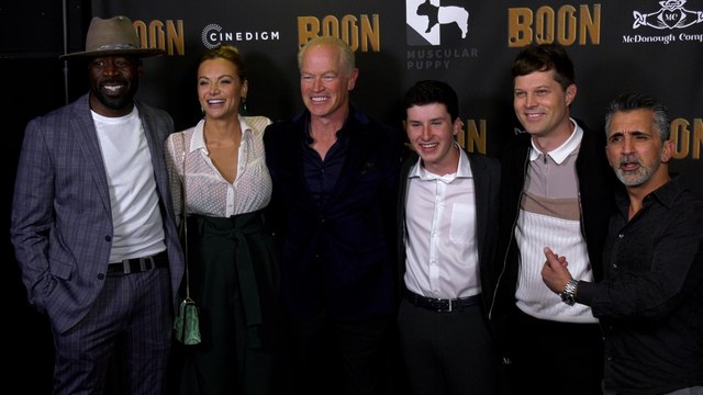 Boon Los Angeles premiere red carpet with stars Neal McDonough and Christina Ochoa