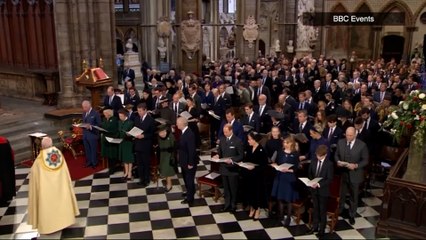La Abadía de Westminster acoge un multitudinario homenaje al duque de Edimburgo