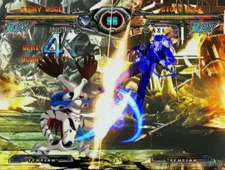 Guilty Gear XX Accent Core Plus : Justice s'énerve