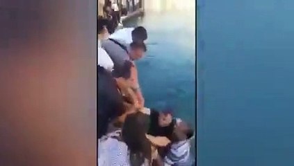 Canlı yayın yaparken Balıklıgöl'e düştü