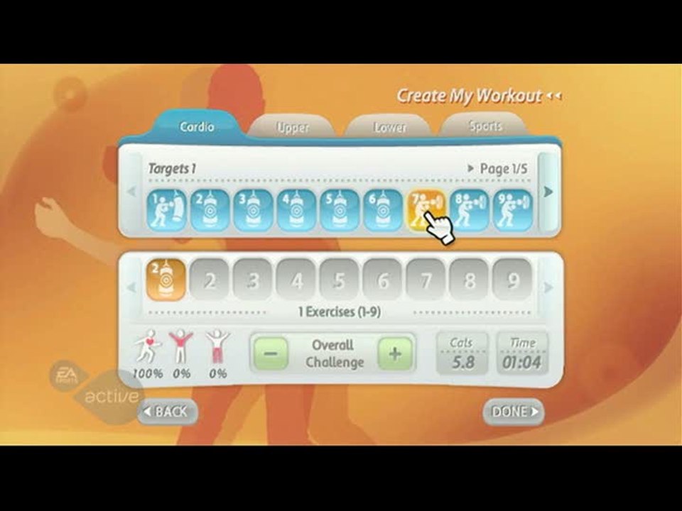 EA Sports Active : Personal Trainer : Programmes personnalisés