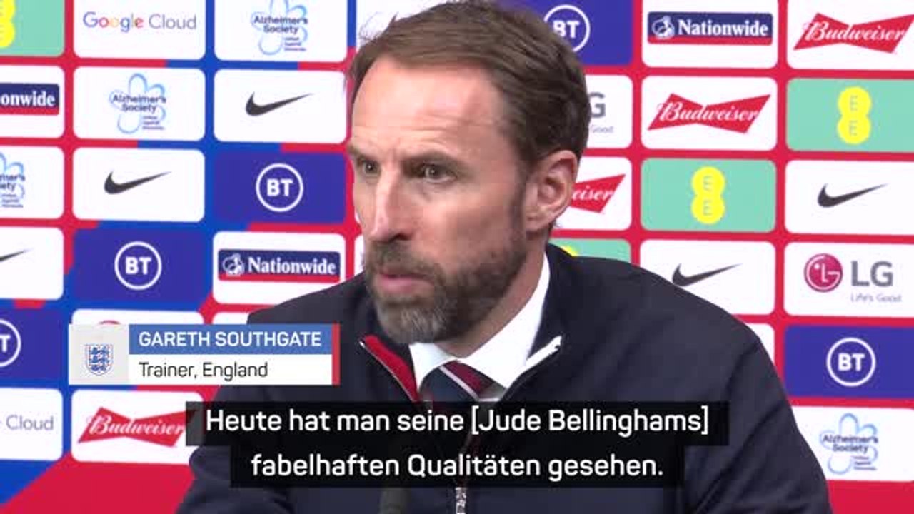 Southgate: “Großartig, mit Bellingham zu arbeiten”