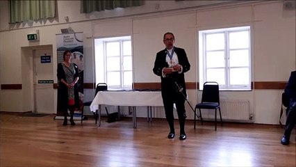 Neil Hart speaks to the winnrs of the High Sheriff of West Sussex Awards 2022