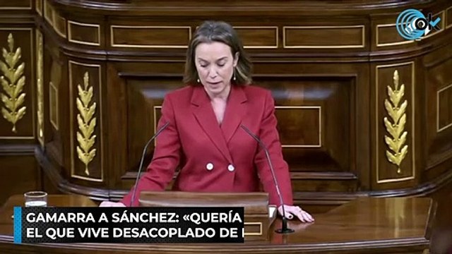 Gamarra a Sánchez: «Quería desacoplar el gas pero el que vive desacoplado de la realidad es usted»