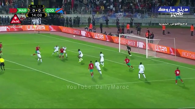 ملخص وأهداف مباراة المفرب 4 الكونغو الديمقراطية 1 - في إياب الملحق النهائي المؤهل لكأس العالم قطر 2022