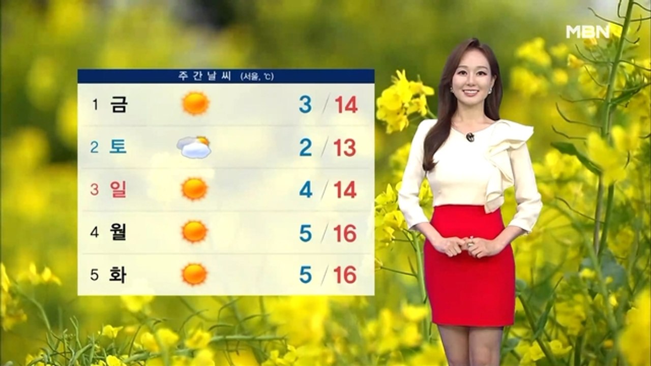 [종합뉴스 날씨]내일 오전까지 전국 약한 봄비…비 그친 뒤 꽃샘추위 찾아와
