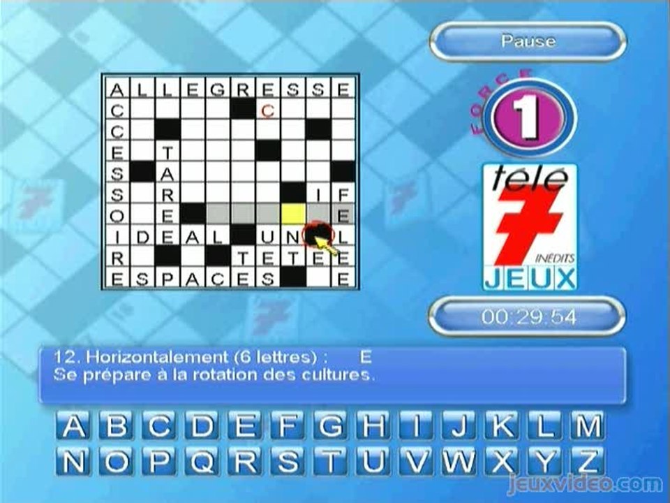 Télé 7 Jeux : Mots Croisés : Facile, mais pas trop !