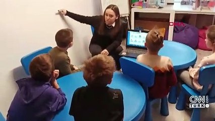 Savaşın çocukları Türkçe öğreniyor