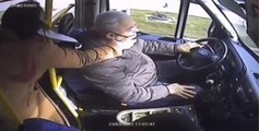 Minibüs şoförü neye uğradığını şaşırdı! Kadın yolcudan Will Smith tokadı