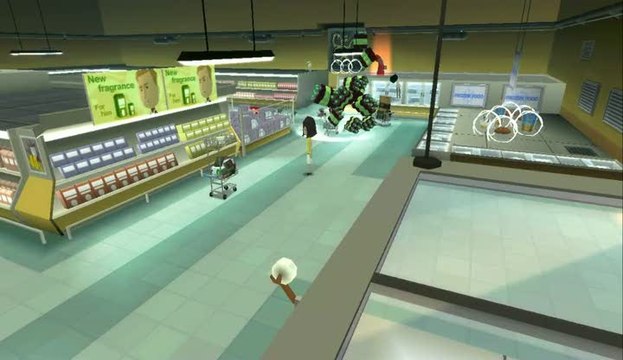 The Lapins Crétins : La Grosse Aventure : Gameplay canin