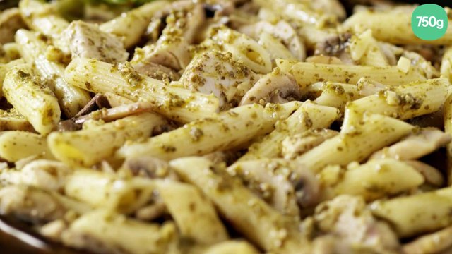 Gratin de pâtes au poulet et Bresse Bleu