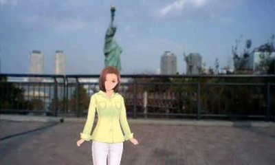 New Love Plus : Devant la statue de la Liberté