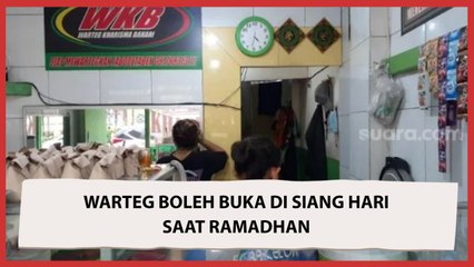 Tak Perlu Tutup Gorden, Warteg di Tangsel Boleh Buka Jam 2 Siang saat Ramadhan