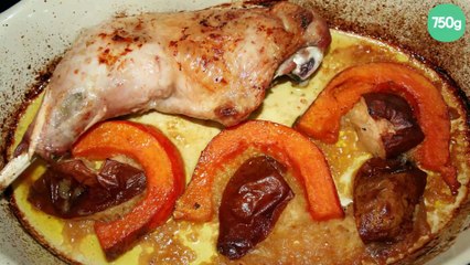 Cuisse de dinde aux couleurs d'automne, potimarron, pomme
