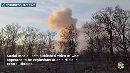Scale Of Russia's Attack On Ukraine Captured In Pre-Dawn Explosions, Bombed Apartments