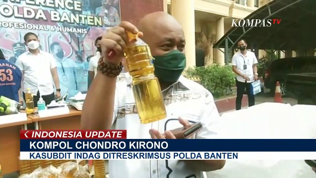 Akhirnya Polda Banten Bongkar Mafia Minyak Goreng, Sebanyak 1.300 Botol Migor Jadi Barang Bukti