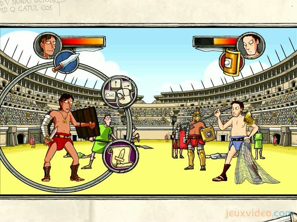 Horribles Histoires : Les Redoutables Romains : Combat contre le rétiaire