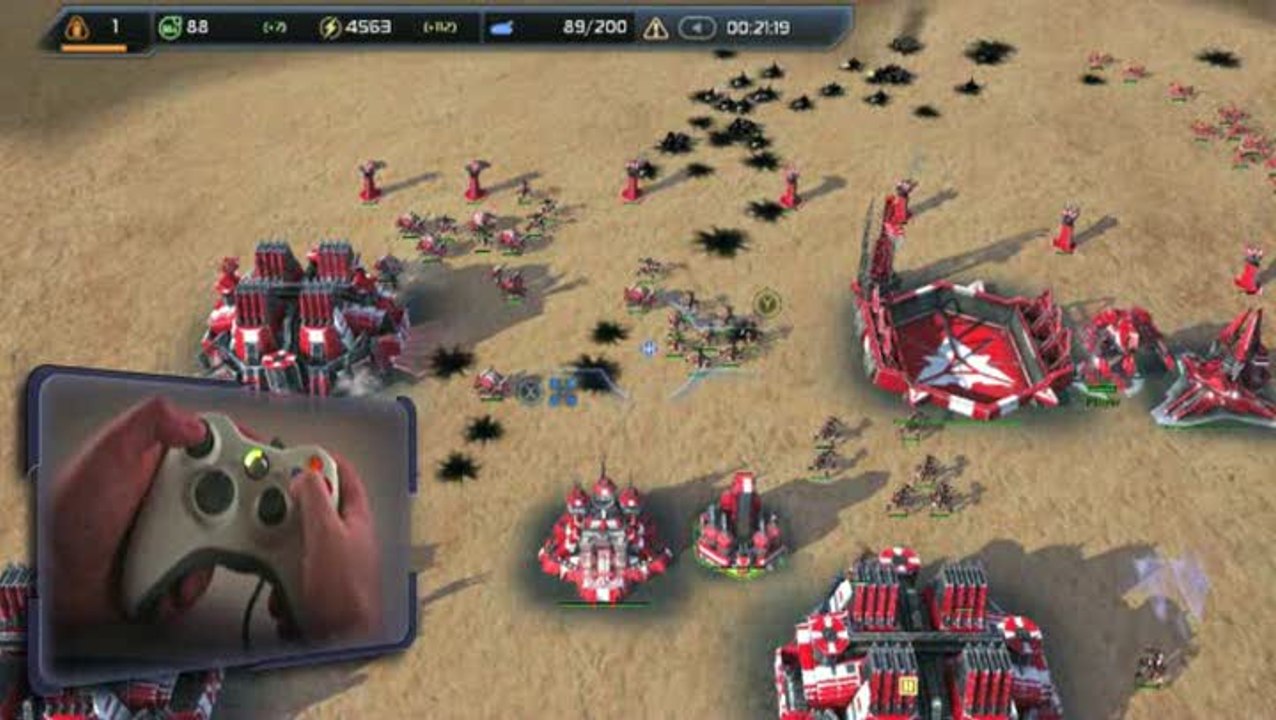 Supreme Commander 2 : Gameplay à la manette 360