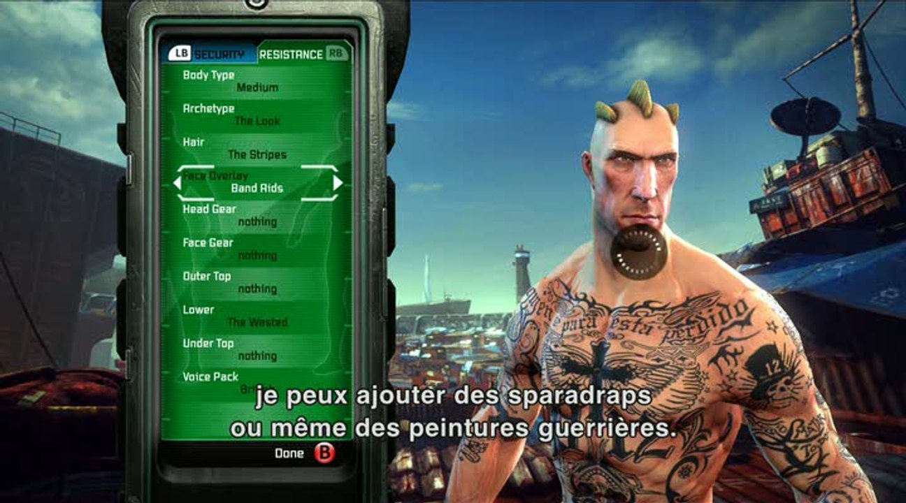 BRINK : Éditeur de personnages