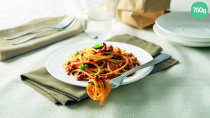 Spaghetti 3 minuti Barilla à la sauce bolognese riche