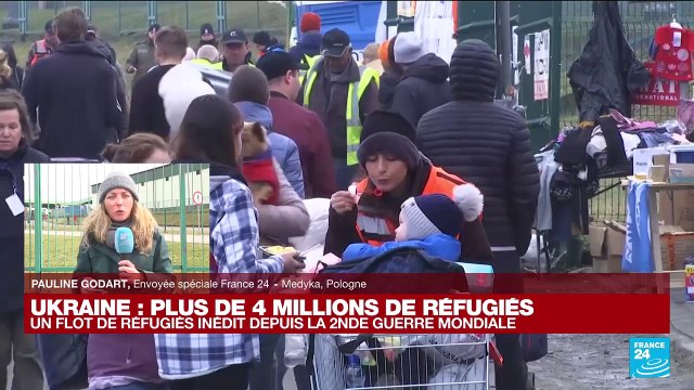 Guerre en Ukraine : la barre des 4 millions de réfugiés franchie