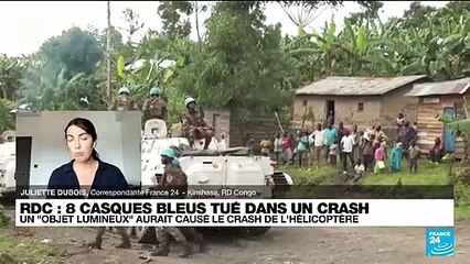 Crash d'un hélicoptère de l'ONU en RD Congo : un "objet lumineux" en cause