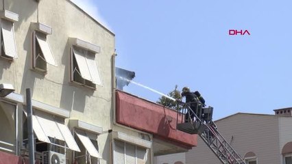 BOŞ DAİREDE ÇIKAN YANGIN, 45 DAKİKADA KONTROL ALTINA ALINDI