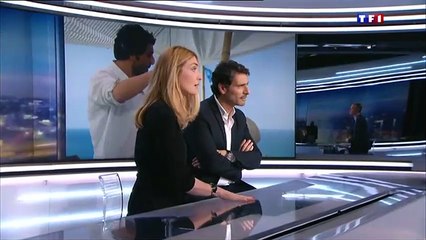 Julie Gayet en promotion sur TF1