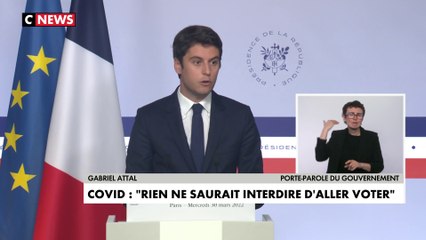 Covid-19 : les Français testés positifs «pourront aller voter», indique Gabriel Attal