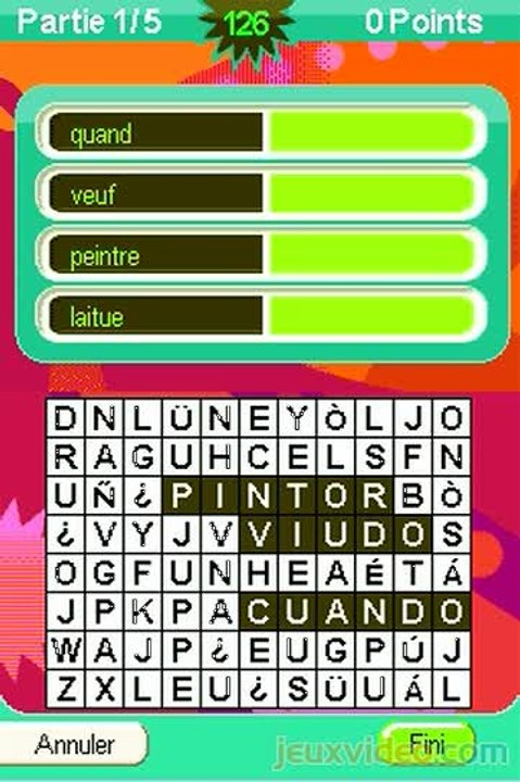 Buddy Espagnol : Mots mêlés