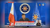 Pang. Duterte: tanungin natin ang BIR kung bakit 'di pa nakokolekta ang estate tax | 24 Oras