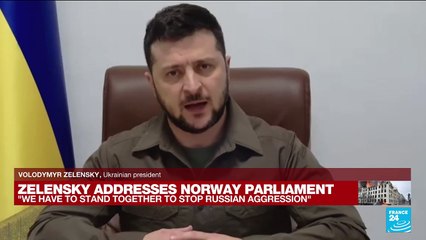 REPLAY - 'Protect freedom': Ukraine's Zelensky gives address to Norwegian parliament