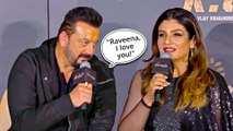 Sanjay Dutt Says 'I Love You' To Raveena Tandon At KGF 2 Press Conference