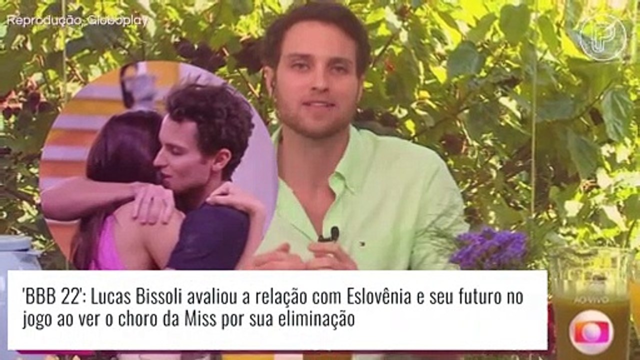 'BBB 22': eliminado, Lucas oppina sobre futuro com Eslovênia e rebate rótulo de 'casal Disney'