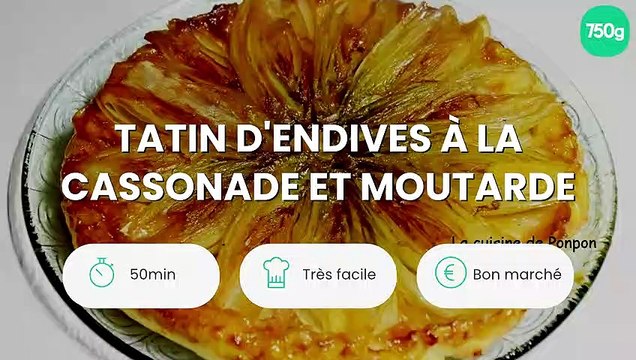 Tatin d'endives à la cassonade et moutarde