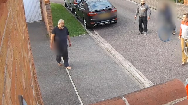 Knife killer's attempted 'massacre' of neighbours after parking row caught on CCTV