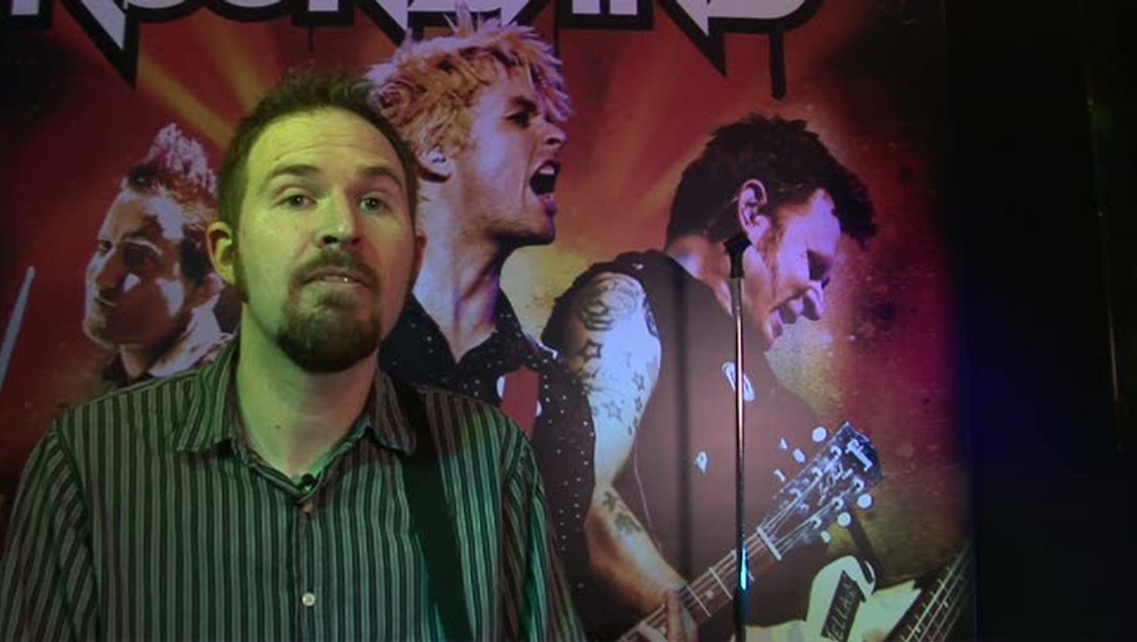 Green Day : Rock Band : EA Showcase London : Interview Alan Moore