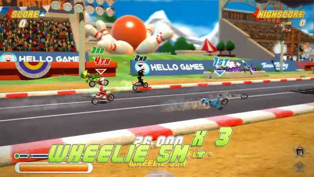 Joe Danger : Courses et cascades