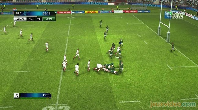 Rugby World Cup 2011 : Démo Angleterre vs Afrique du Sud