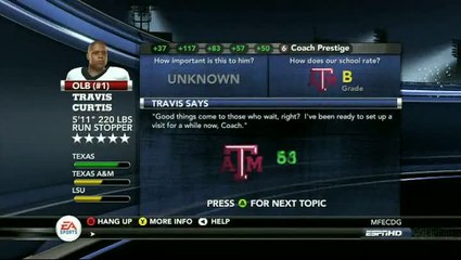 NCAA Football 11 : Astuce de recrutement