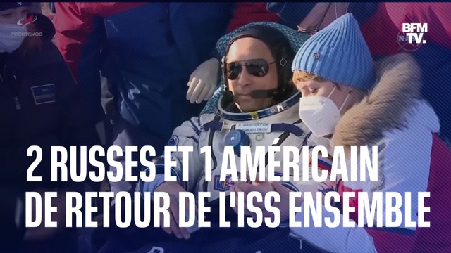Une capsule Soyouz quitte l'ISS et ramène sur Terre un équipage russo-américain