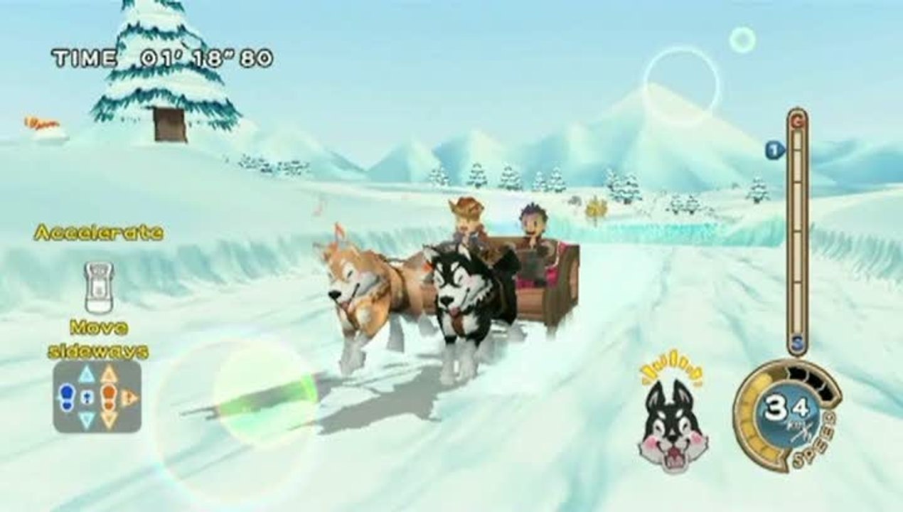 Family Trainer : Treasure Adventure : Courses de traîneau