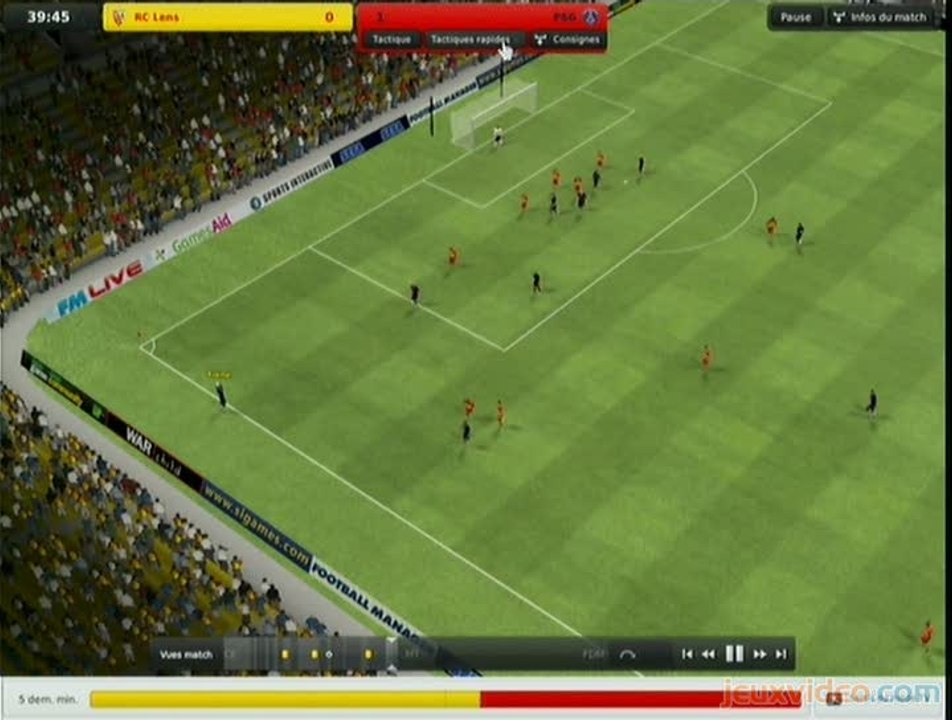 Football Manager 2011 : 2/2 : Moteur 3D