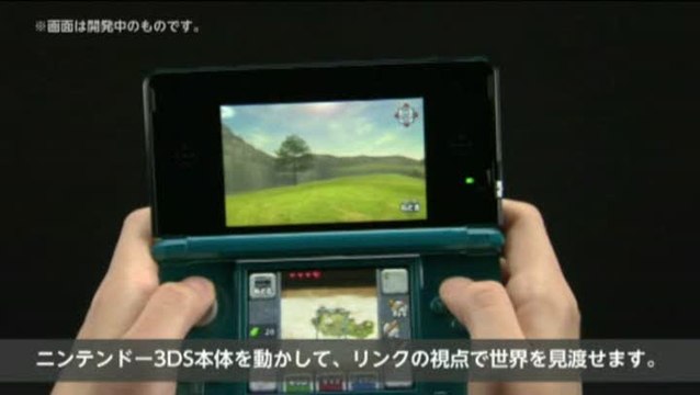 The Legend of Zelda : Ocarina of Time 3D : Fonctions gyroscopiques