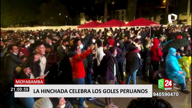 Así celebraron los hinchas el pase de la Blanquirroja al repechaje