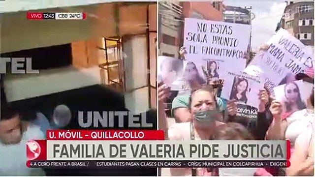 Familiares de Valeria protestan y exigen dar con el paradero de la joven madre
