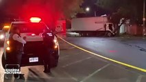 Chofer de camión de carga terminó «prensado» tras percance vial en Mercedes Celis