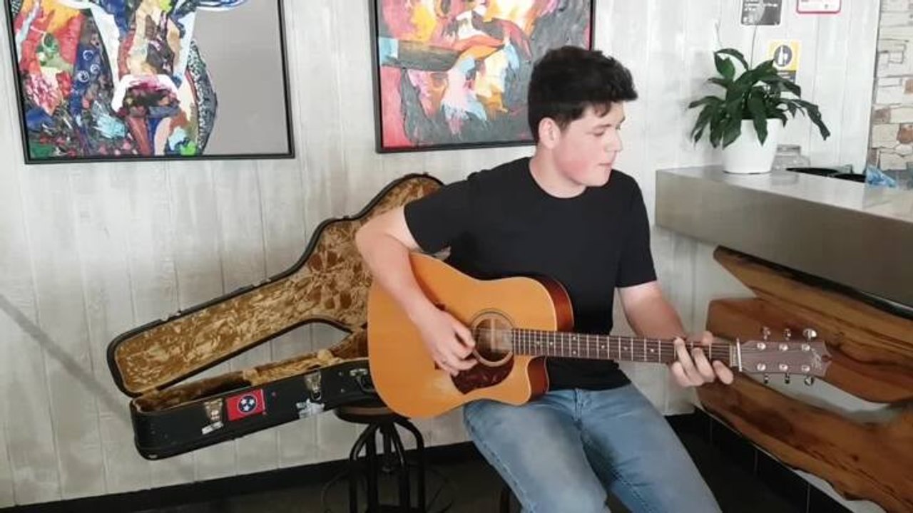 Country music singer Blake O'Connor in Port Macquarie.